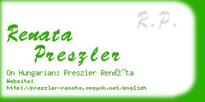 renata preszler business card